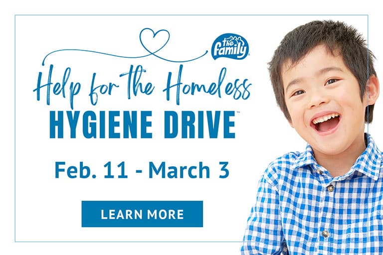Help for the Homeless Fond du Lac Hygiene Drive is February 11 thru March 3, 2024.