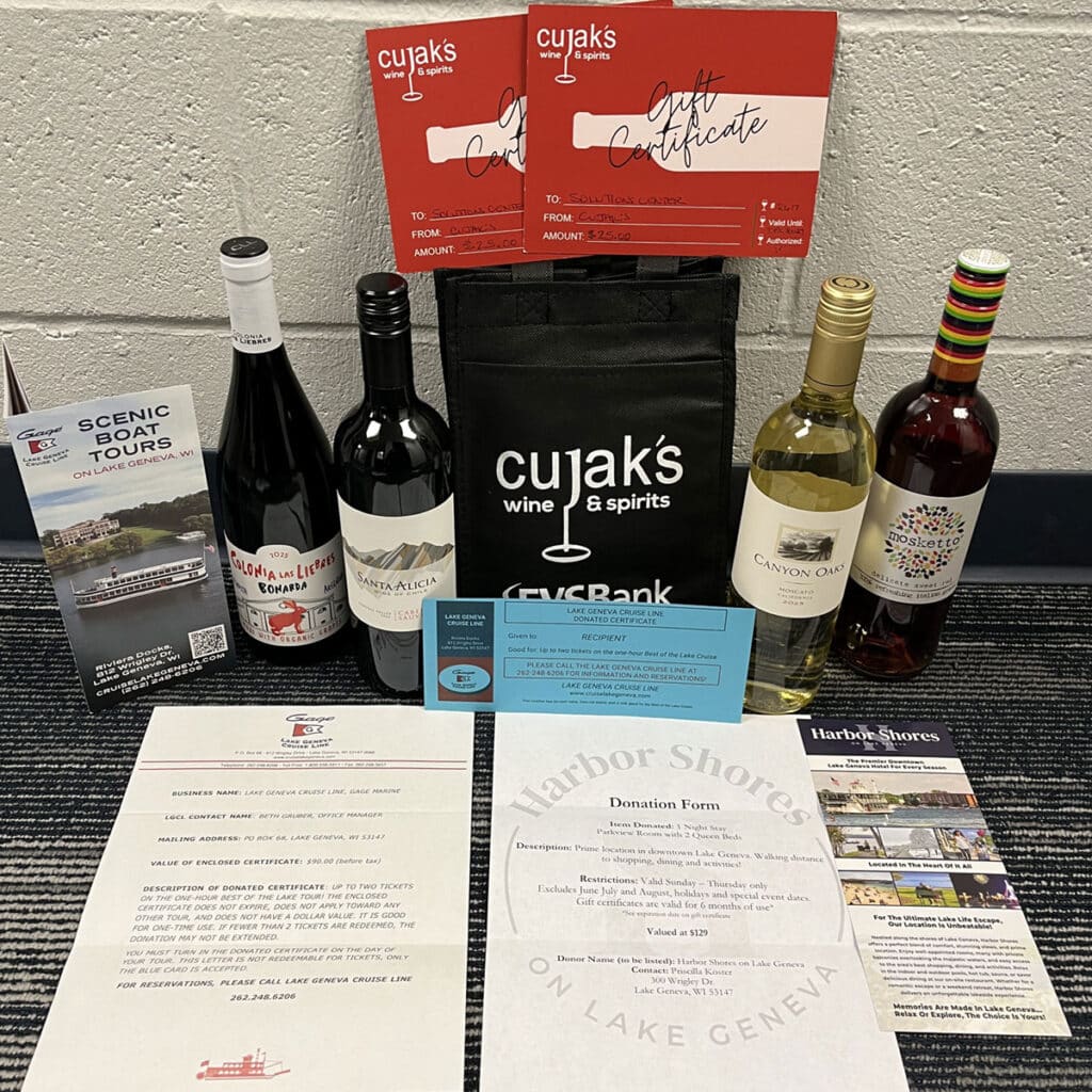 Unwind in Lake Geneva Dueling Pianos 2026 auction item.